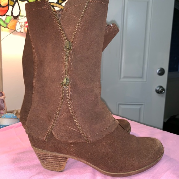 Matisse Shoes - MATISSE SWELL LEATHER/SUEDE HEELED BOOTS